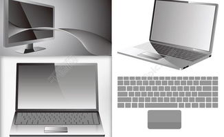 动感线条设计美学 千图网免费笔记本电脑图片模板助您玩转工艺美术